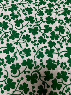 Seat belt Cover - Shamrocks on white